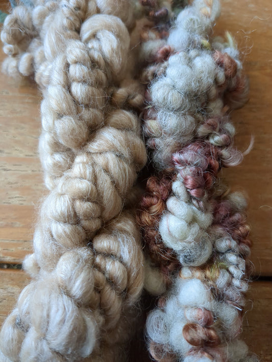 Hand spun art yarns ideal for mixed media textiles projects artyarn13