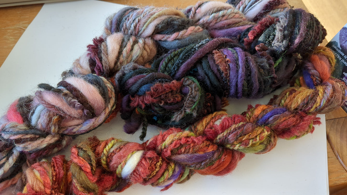 Creative textiles Fab felting hand dyed yarns - 100g- FFY setD
