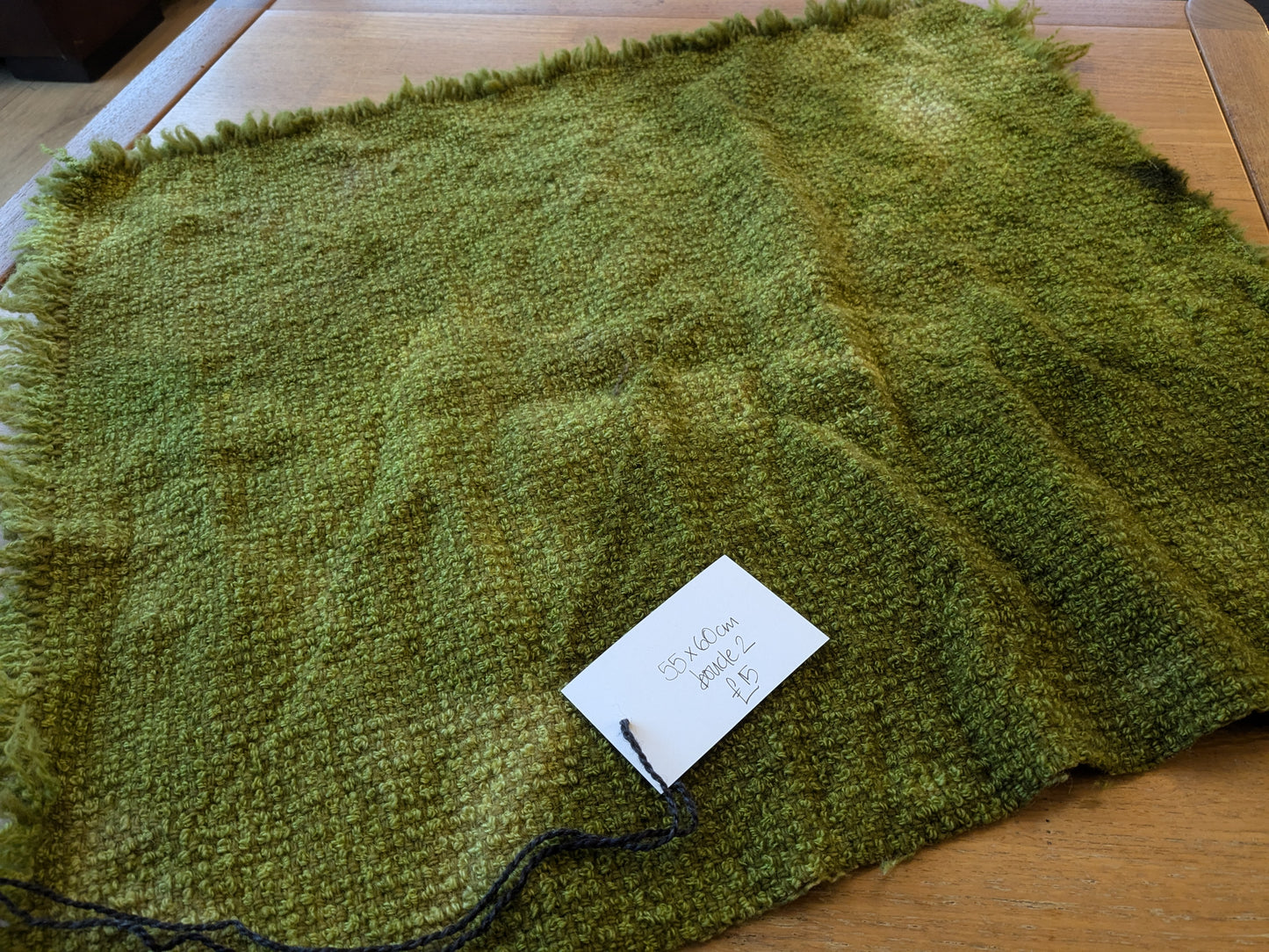 Hand Dyed lovely wool boucle XL piece- creative textiles - boucle2