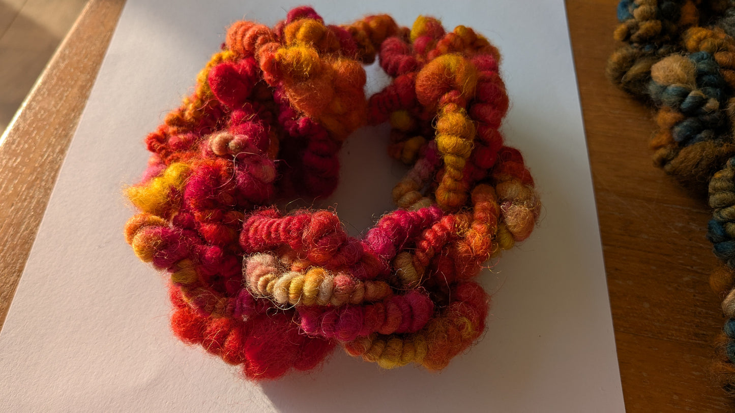 Hand spun art yarn, ideal for mixed media textiles projects art yarn HS36