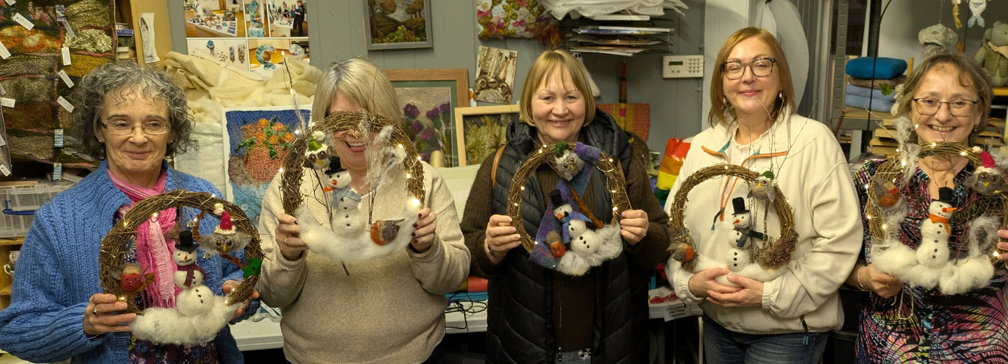 Deposit - Needle felt Christmas wreath workshop Saturday 5th December
