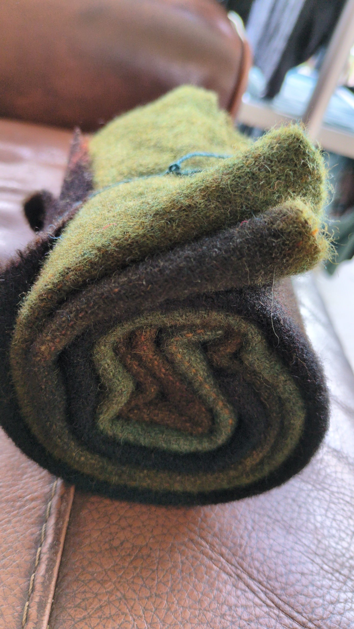 Hand Dyed Scottish wool tweed 3 pieces - creative textiles - HDWT05