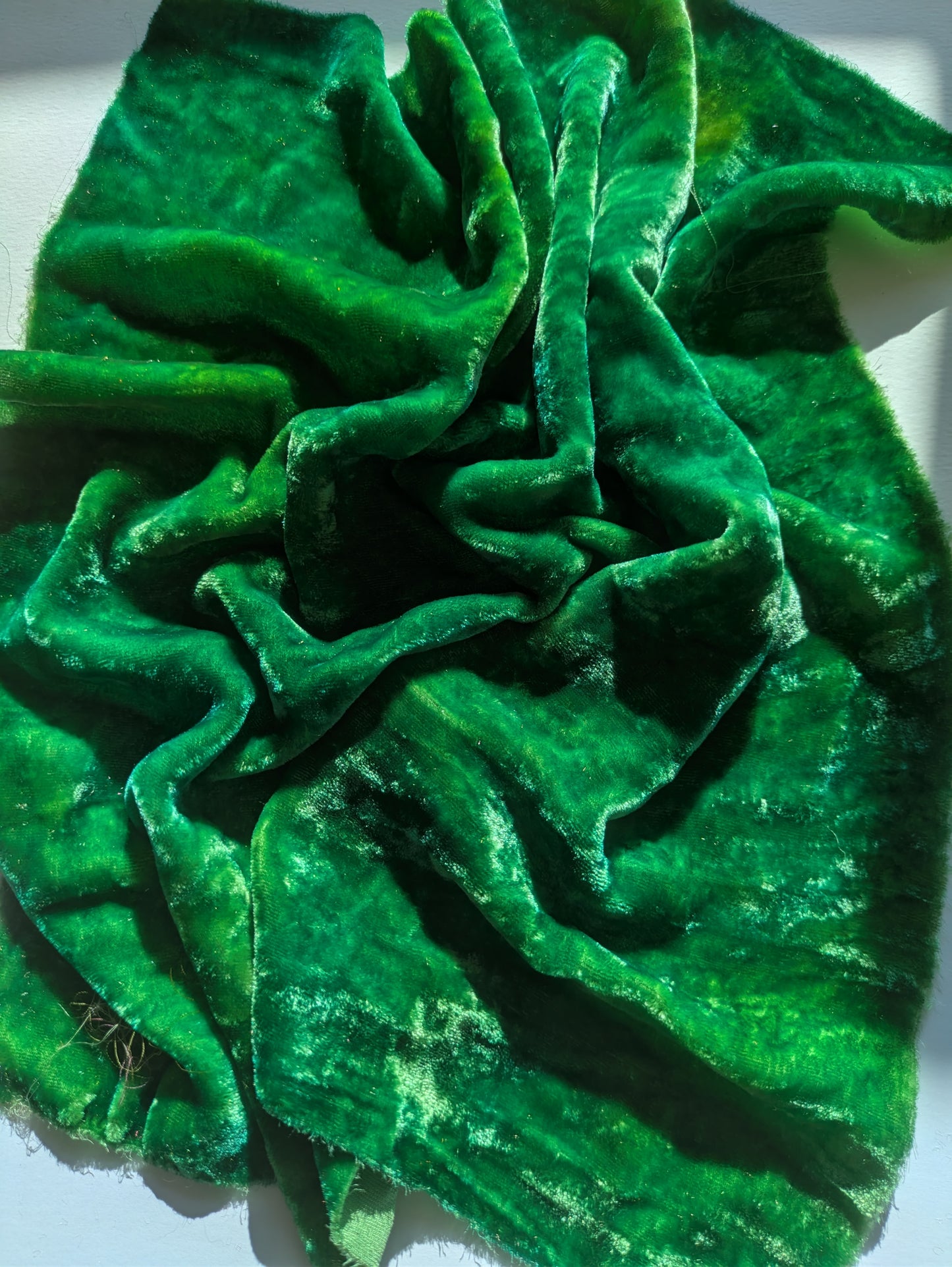 Hand dyed silk velvet fabric HDSV28