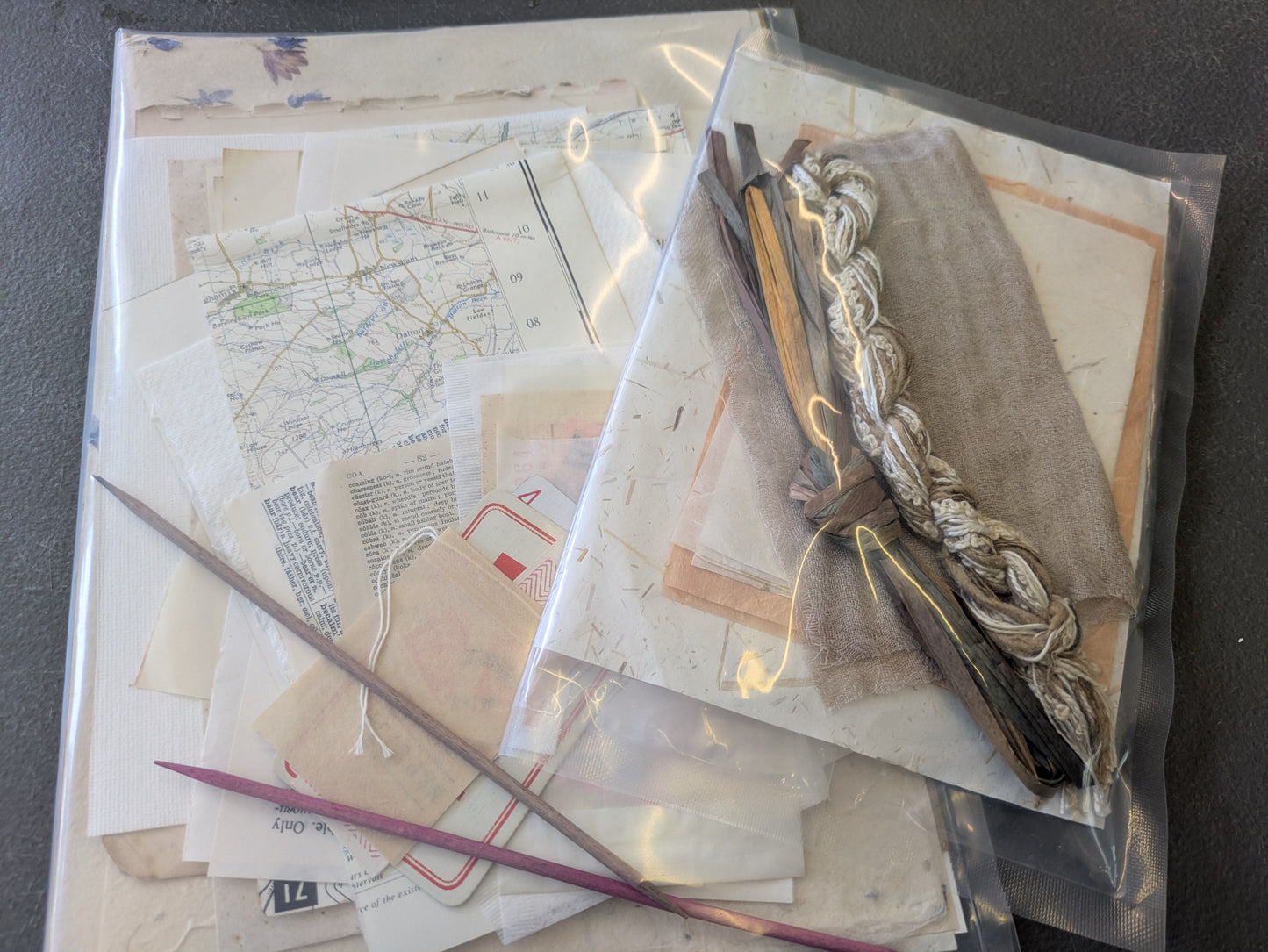 Studio destash, A4 ephemera pack and lux experimental paper pack