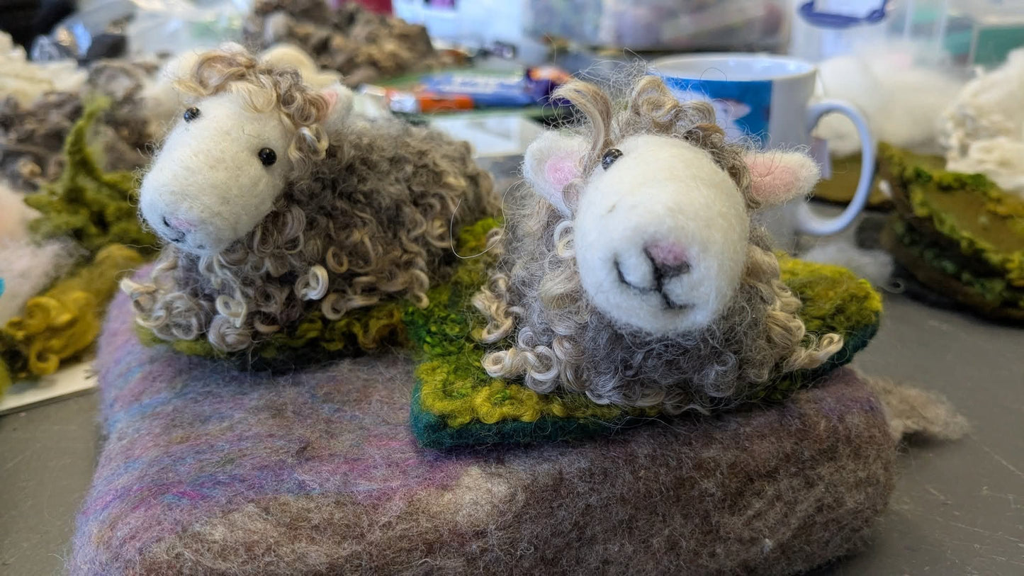 Needle felt 2d/3d sheep workshop Saturday 14th March
