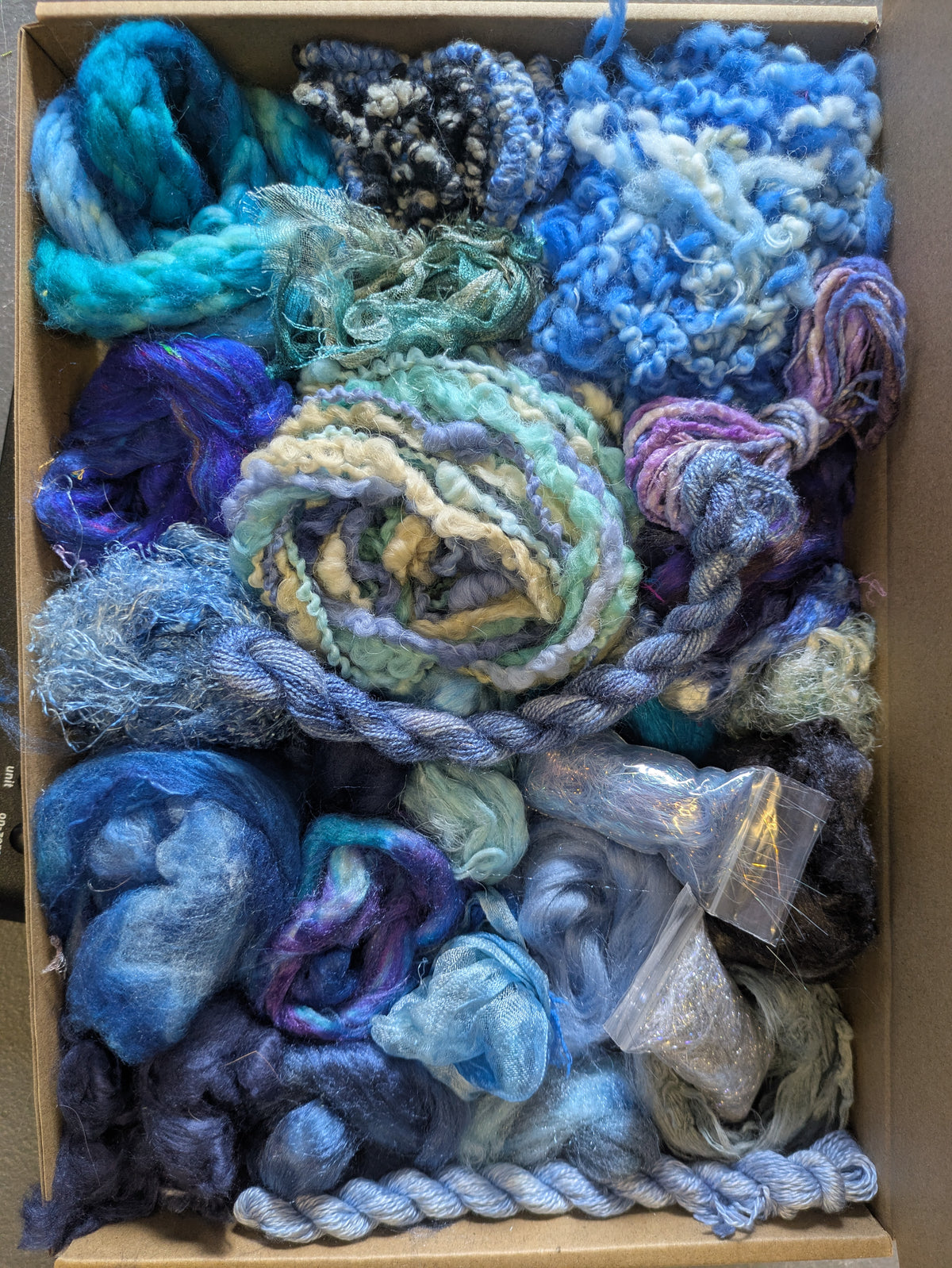 Hand dyed speciality lux texture box - approx 150g - box05