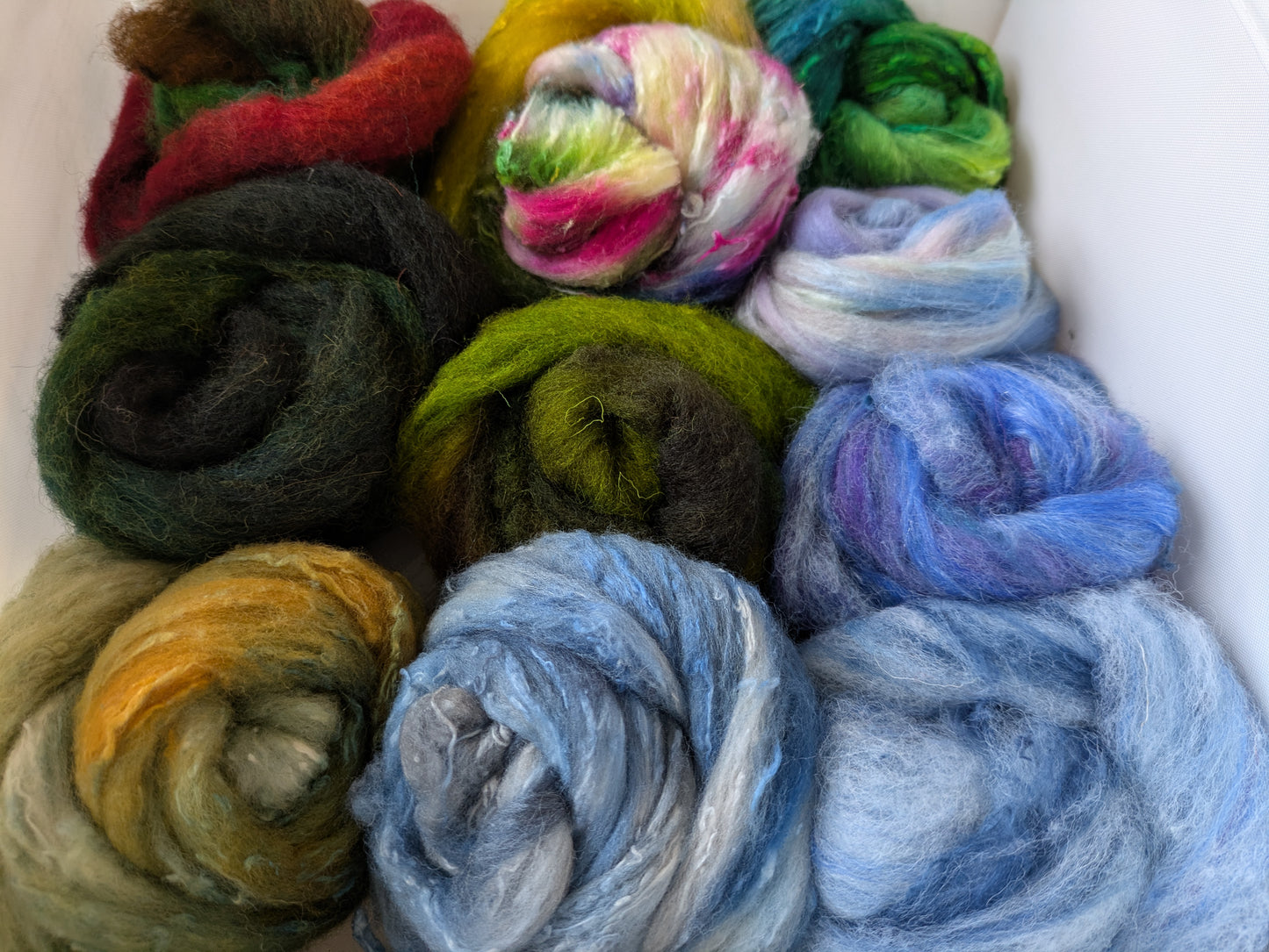 100g Hand dyed wool blends HDWB02