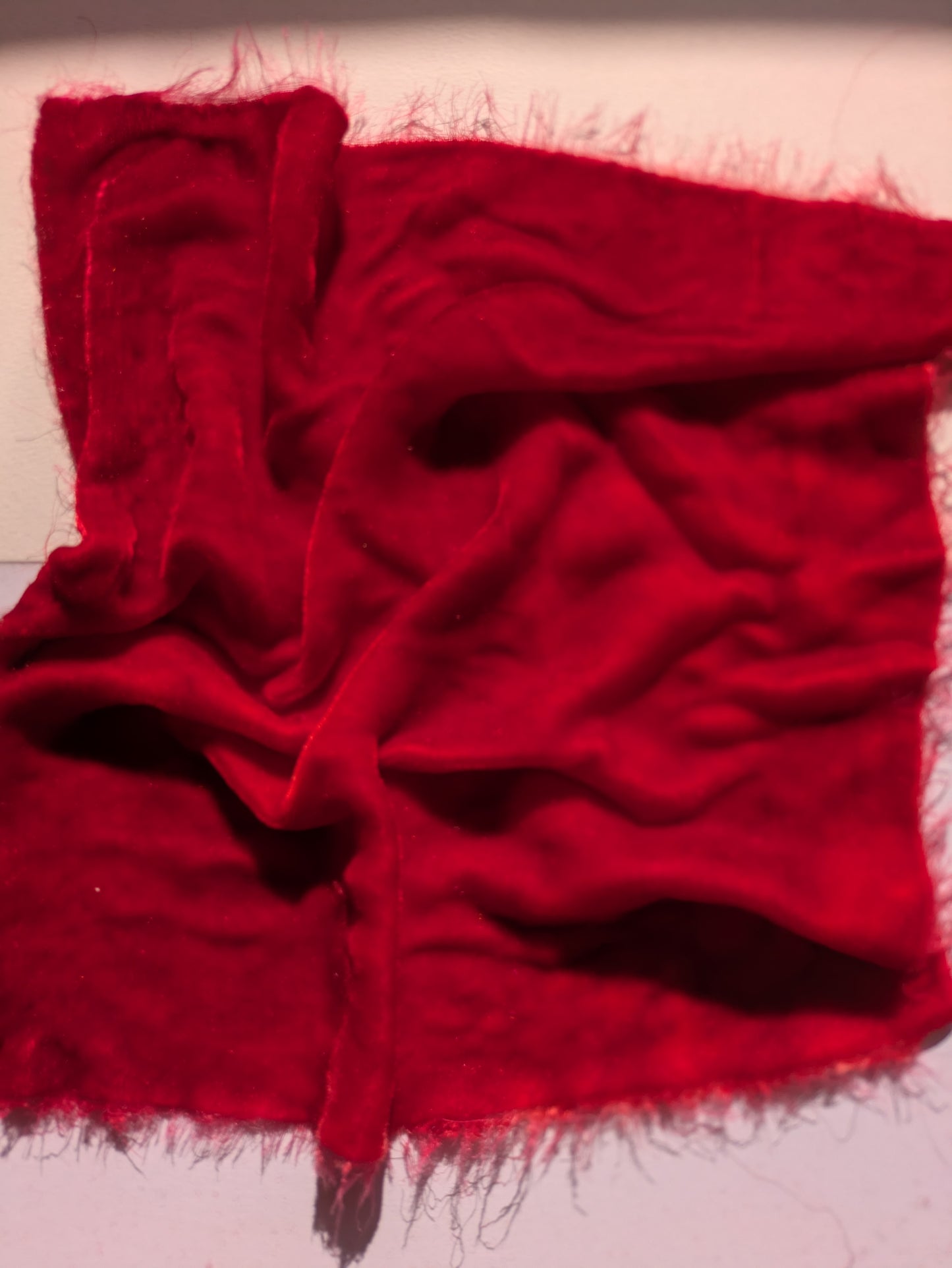 Hand dyed silk velvet fabric HDSV07