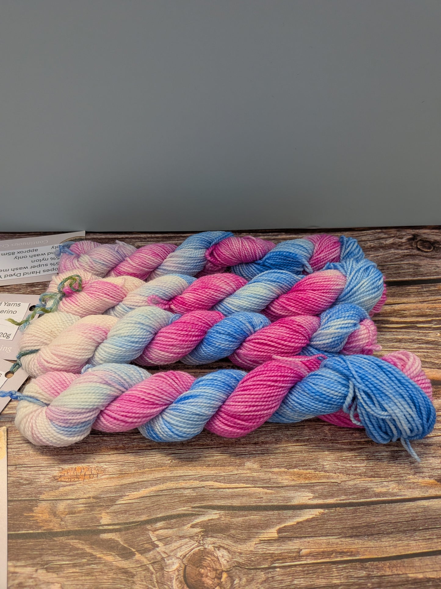 Hand Dyed 4ply mini skeins