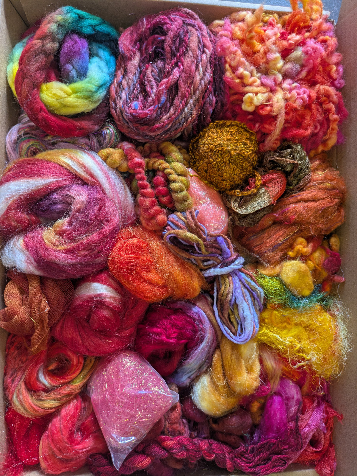 Hand dyed speciality lux texture box - approx 180g - box03