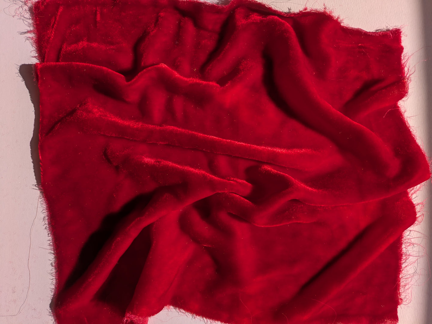 Hand dyed silk velvet fabric HDSV06