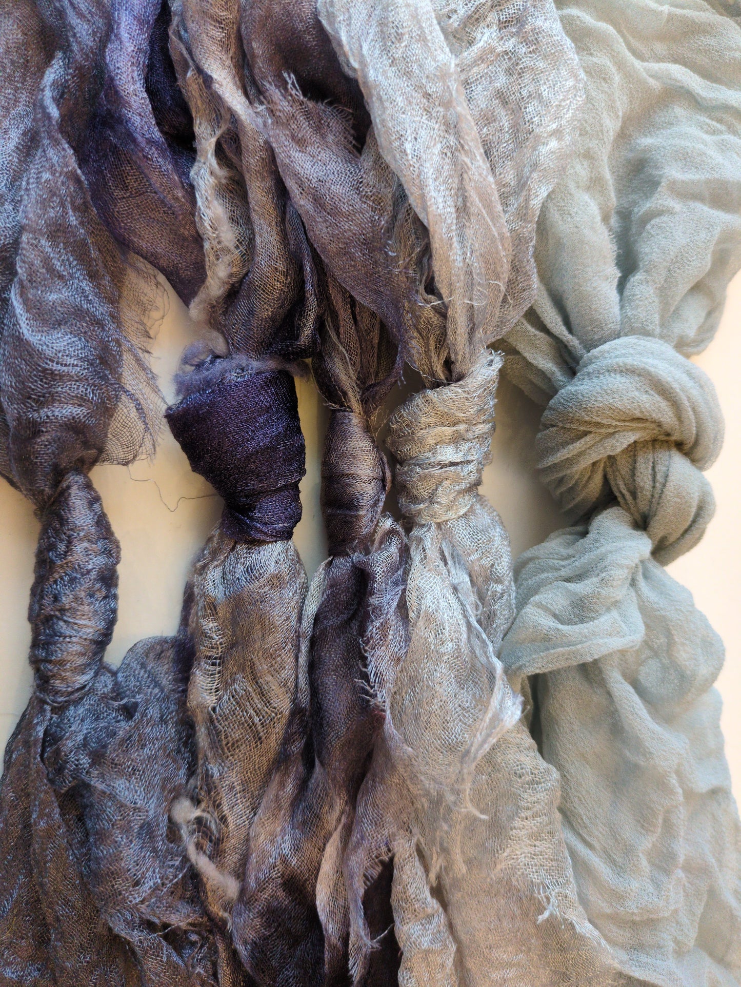 Nuno felt silk fabrics experimental pack NS01