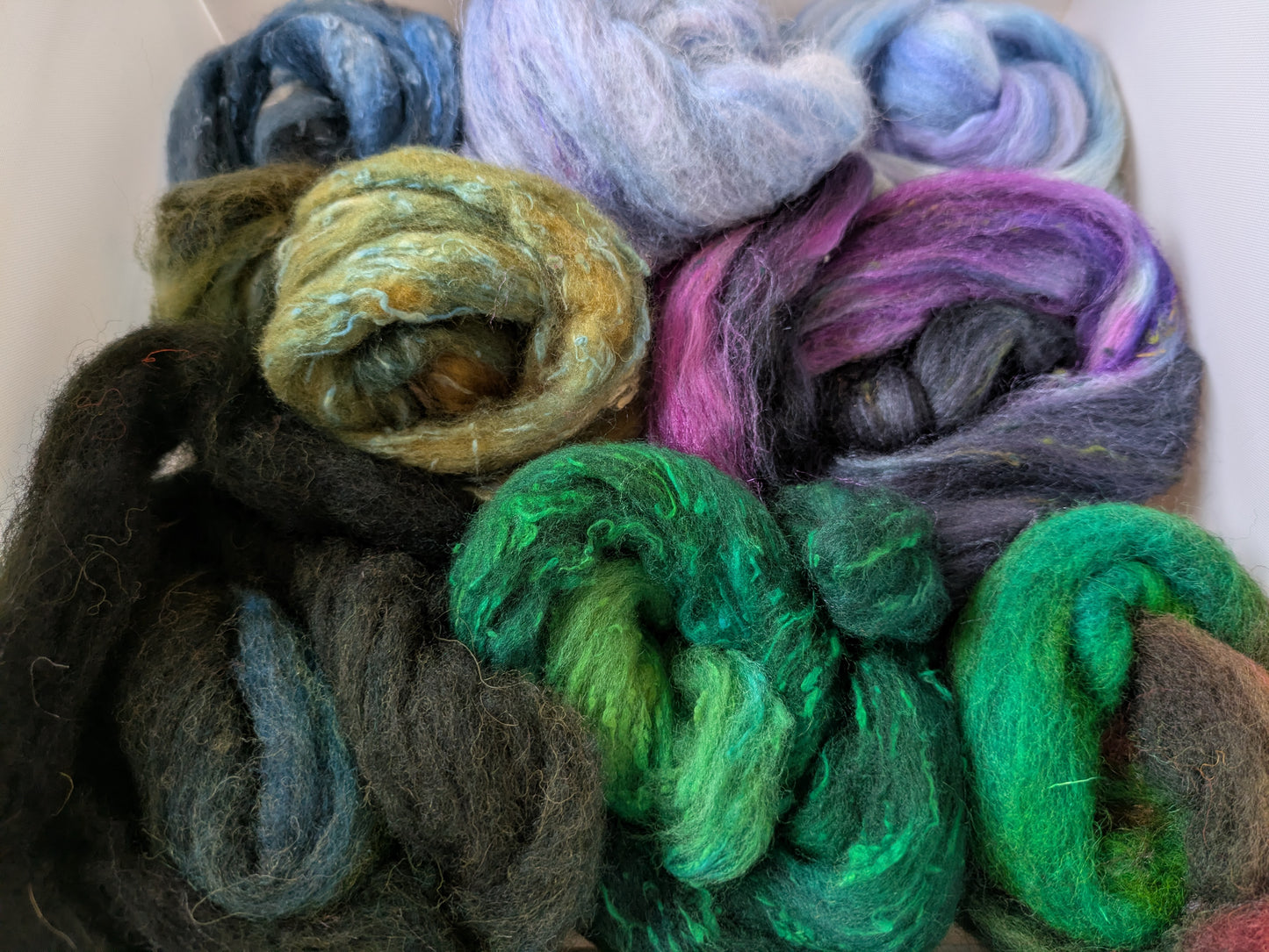 100g Hand dyed wool blends HDWB07
