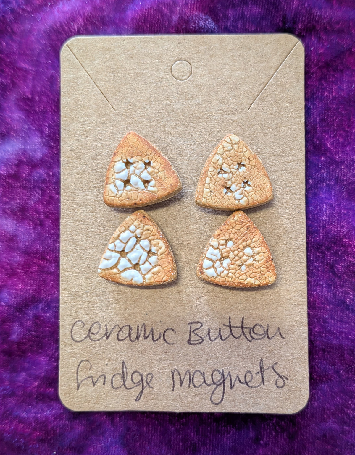 Ceramic Button Fridge Magnets