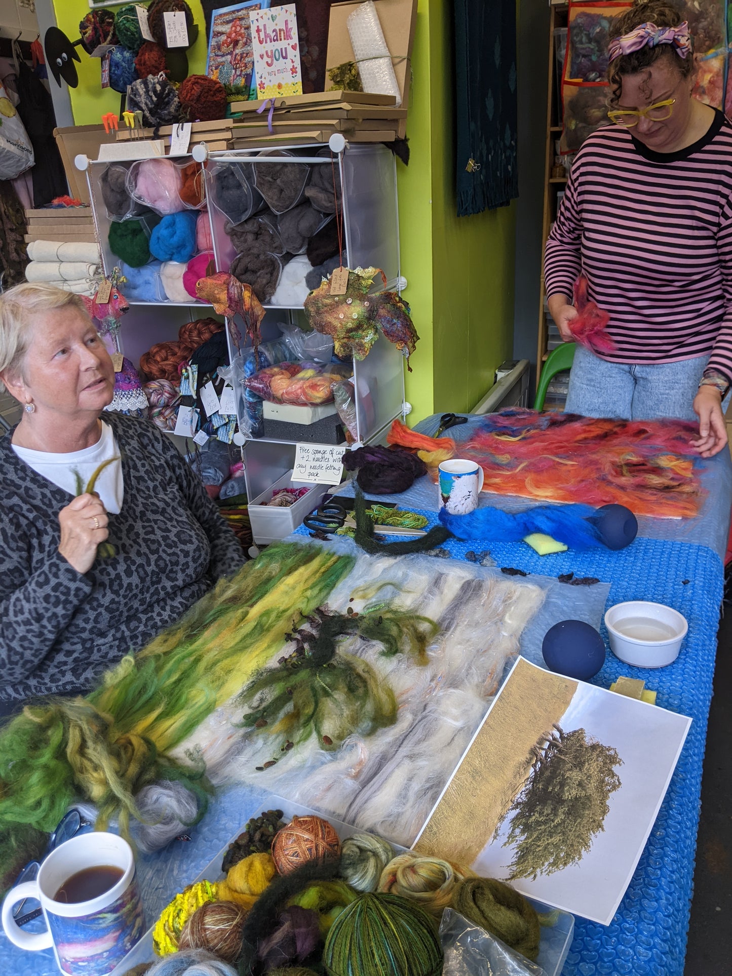 LAST SPACE Deposit payment Workshop - Wet felted picture workshop Saturday 10th May