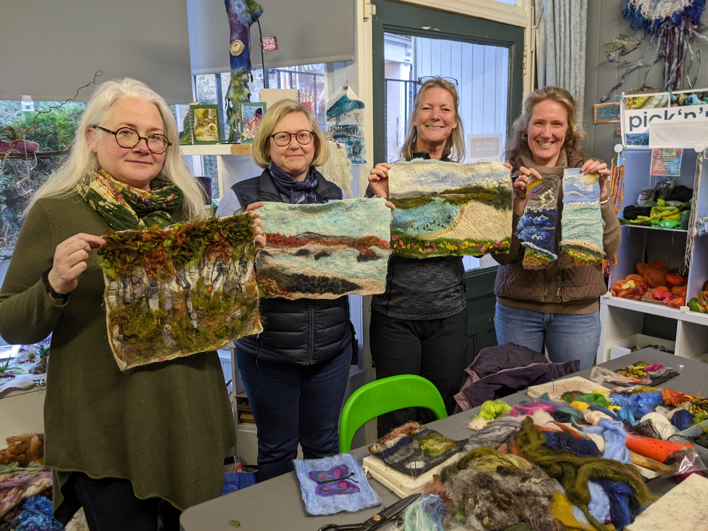 LAST SPACE Deposit payment Workshop - Wet felted picture workshop Saturday 10th May