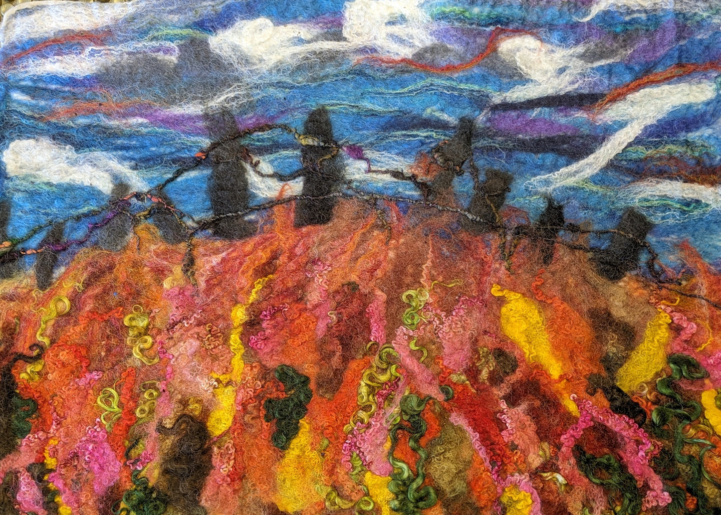 LAST SPACE Deposit payment Workshop - Wet felted picture workshop Saturday 10th May