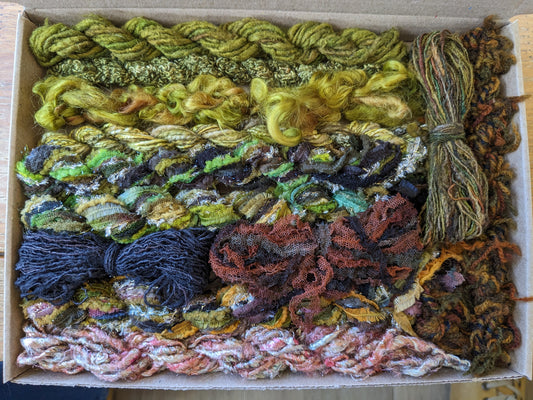 Forest and Fauna Hand Dyed thread box - FF32