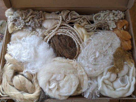 Natural luxury silk and wool box