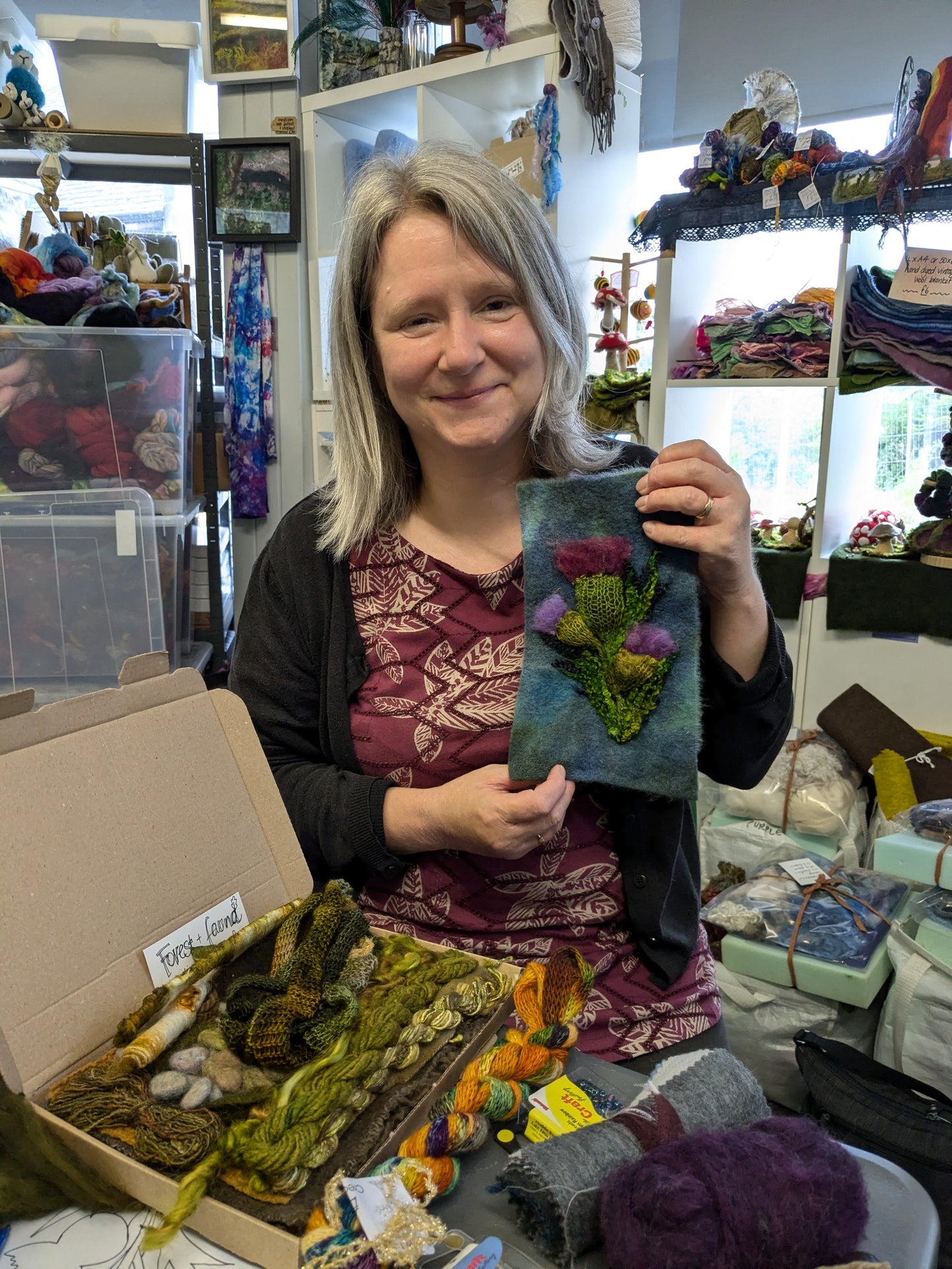 Deposit payment Workshop - Needle felted 2d/3d workshop Saturday 21st June