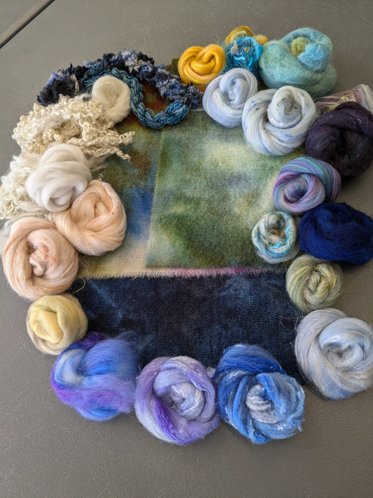 200g luxury needle-felt pack - Seascape SNF05