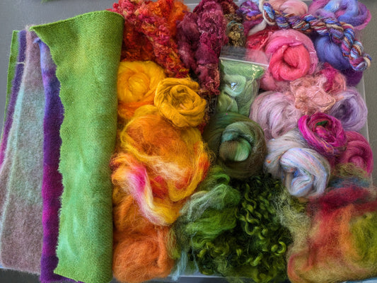 240g luxury needle-felt pack - bright floral SNF13