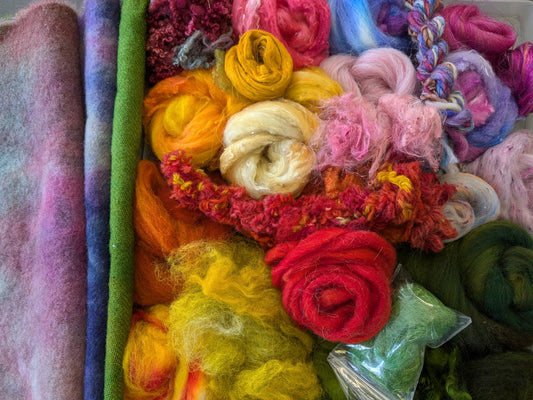 240g luxury needle-felt pack - bright floral SNF14