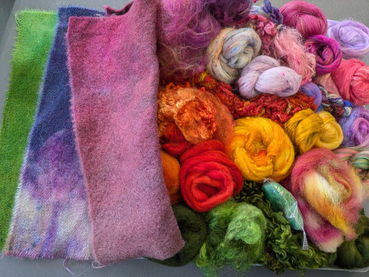 240g luxury needle-felt pack - bright floral SNF16