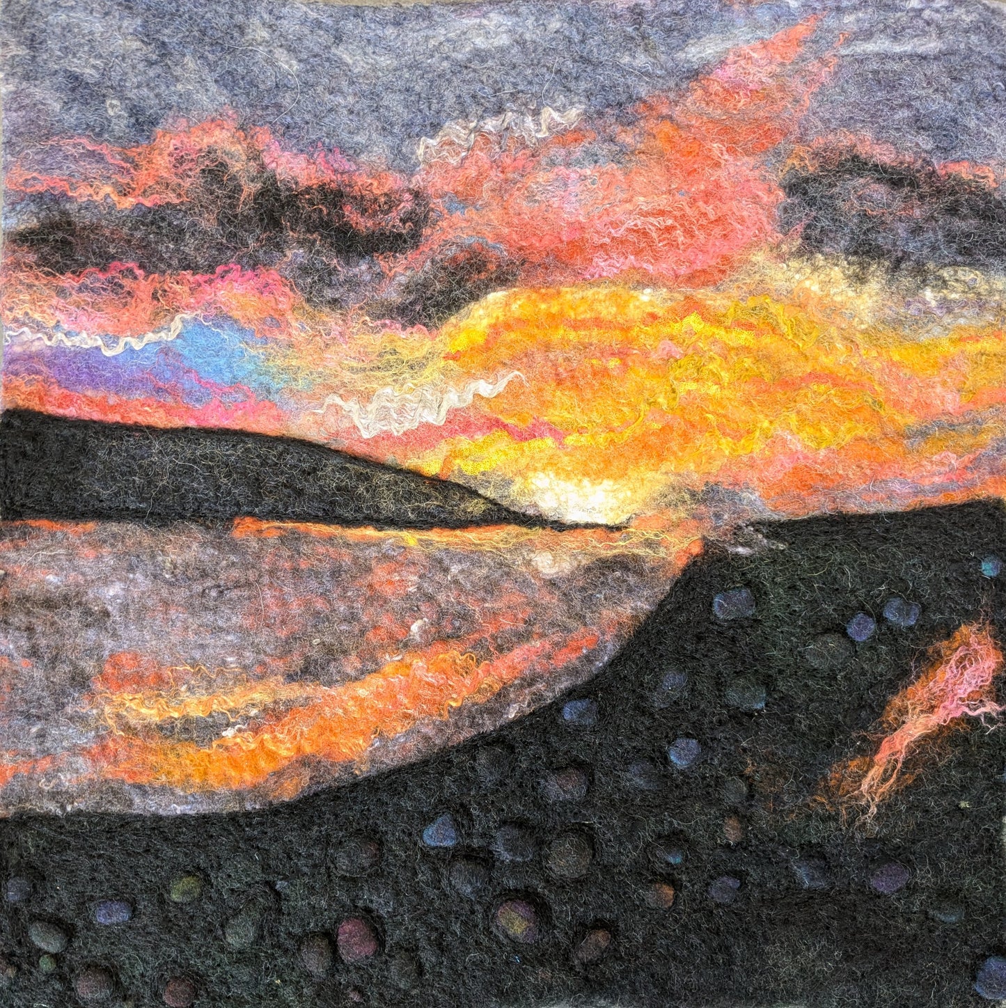 LAST SPACE Deposit payment Workshop - Wet felted picture workshop Saturday 10th May