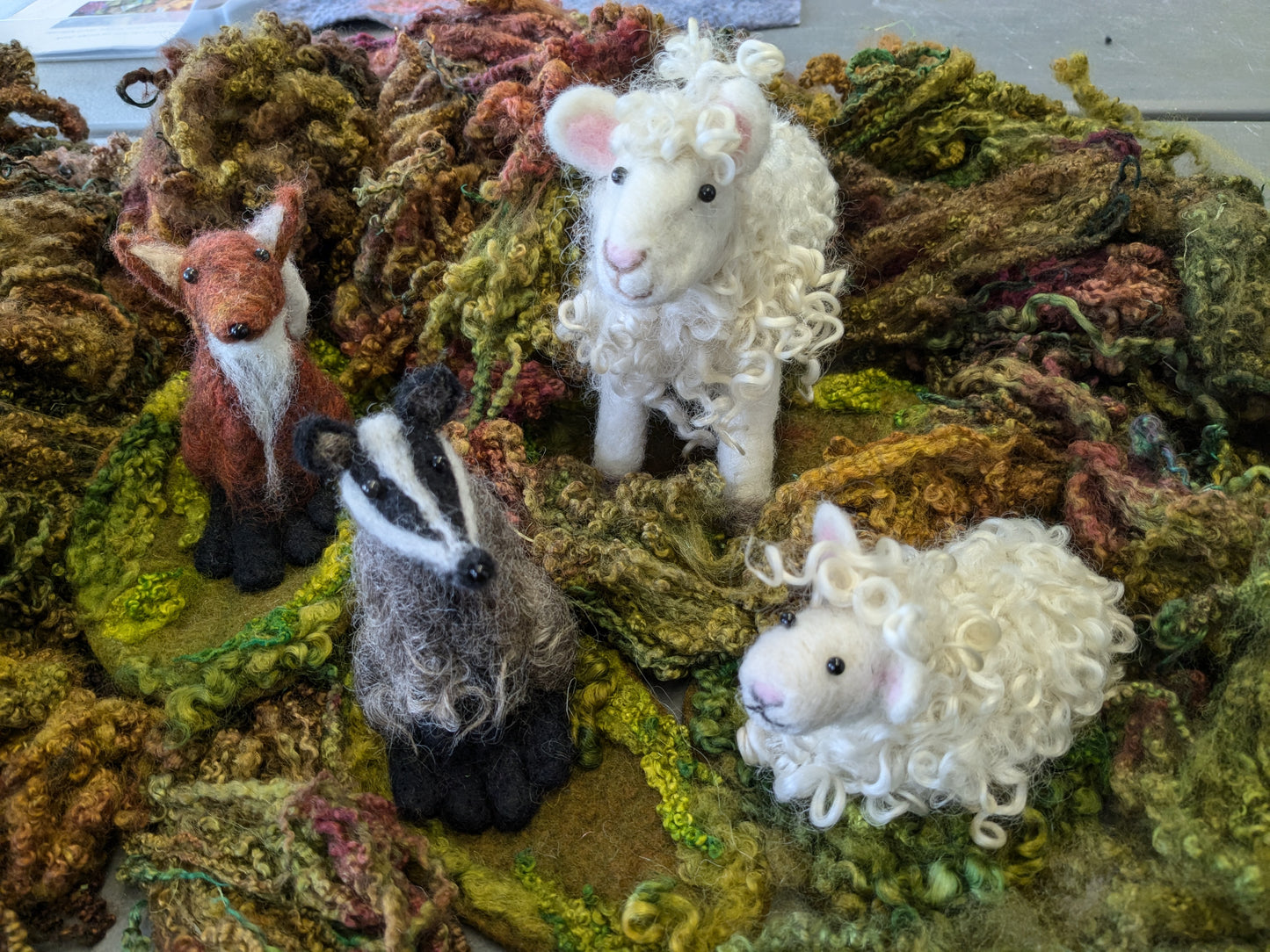 Deposit payment Workshop - Needle felted 2d/3d workshop Saturday 21st June