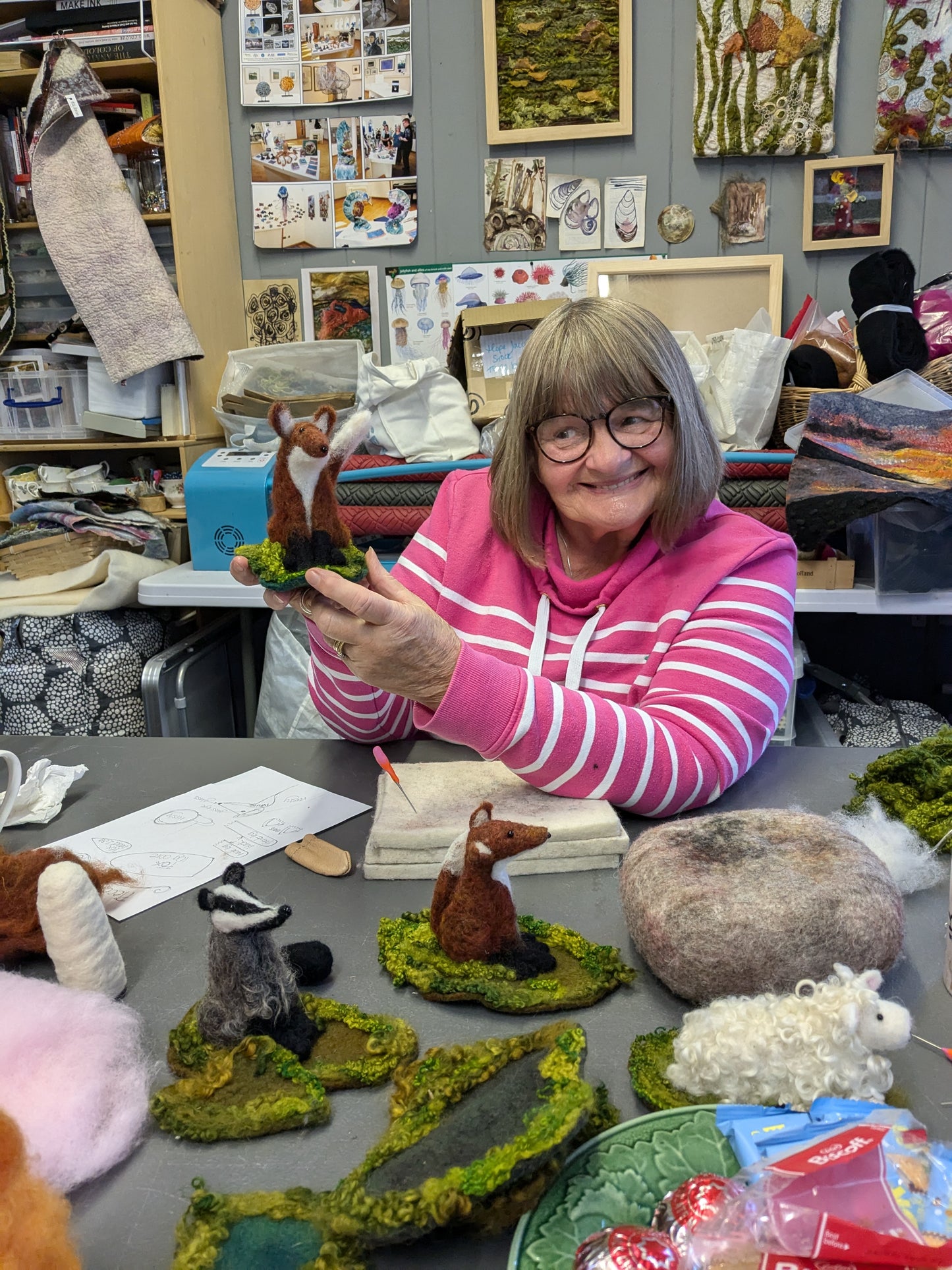 Deposit payment Workshop - Needle felted 2d/3d workshop Saturday 21st June