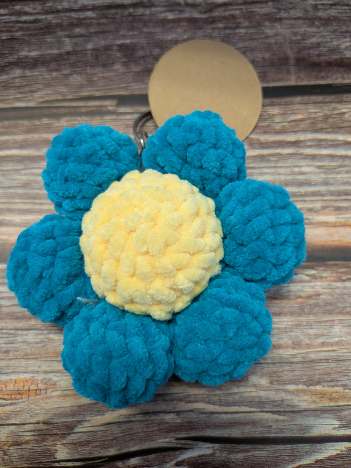 Chunky Hand Made Flower Keyring