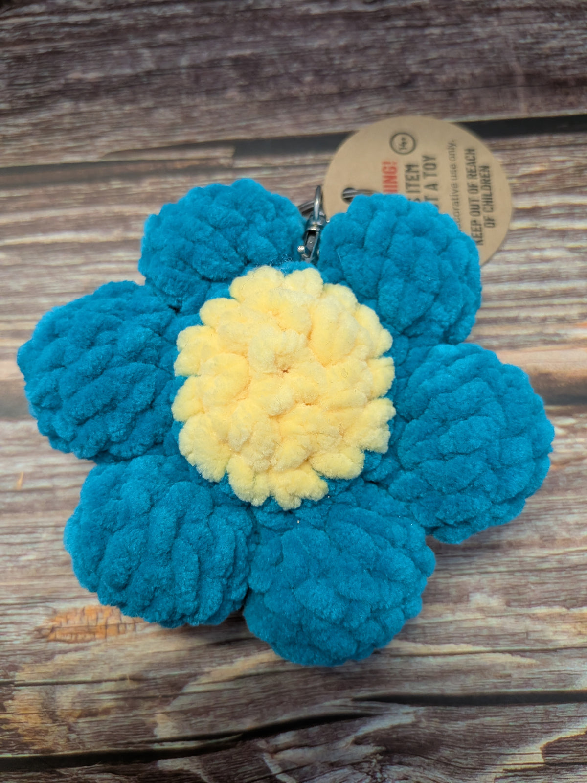 Chunky Hand Made Flower Keyring