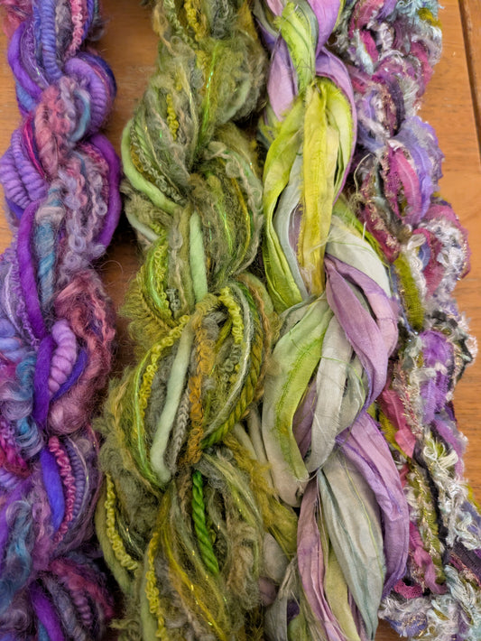 Fairy garden creativity packs - 130g yarn/ribbons YR04