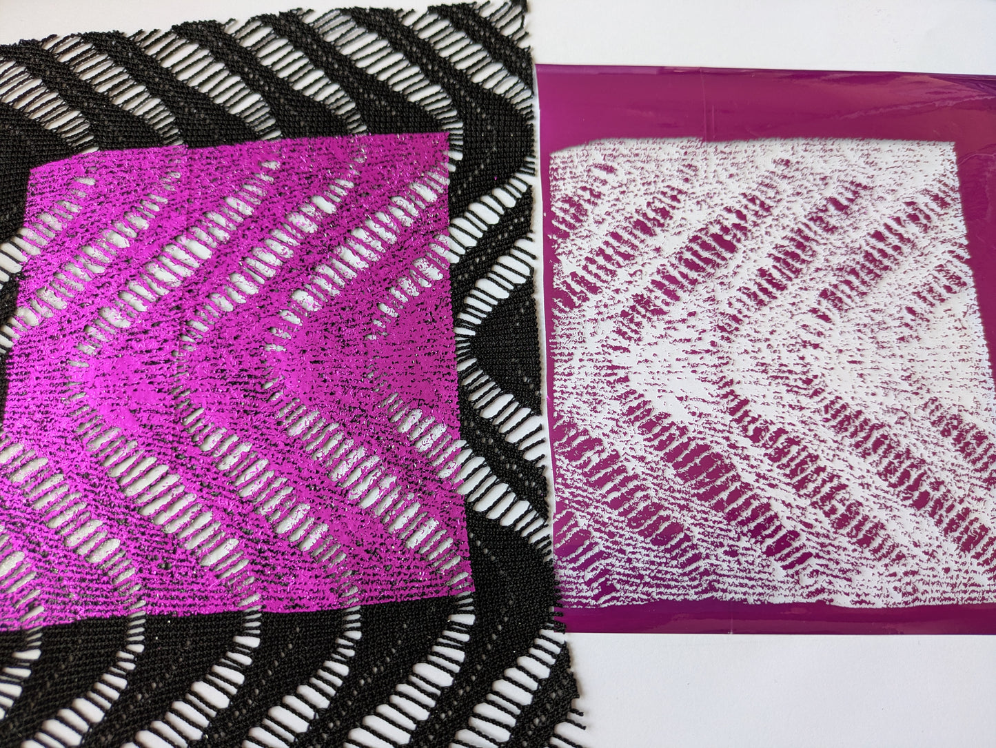 Starter pack for experimenting with foils on mixed media fabric pieces