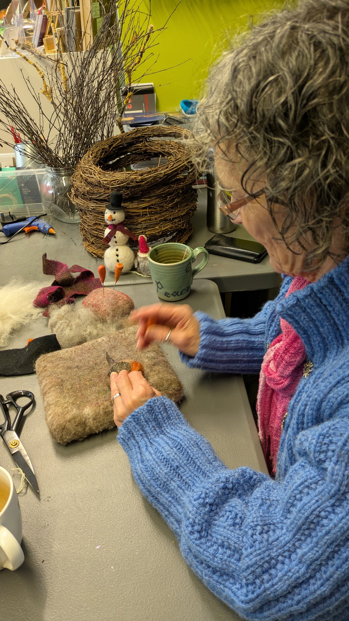 Deposit - Needle felt Christmas wreath workshop Saturday 5th December