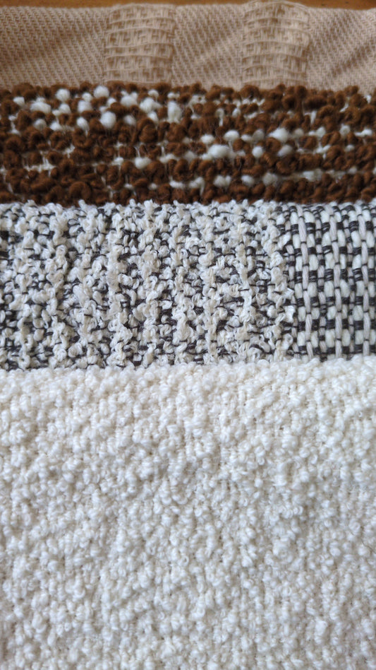 4 x A4 pure wool textural luxury fabrics - creative textiles - bundle 2