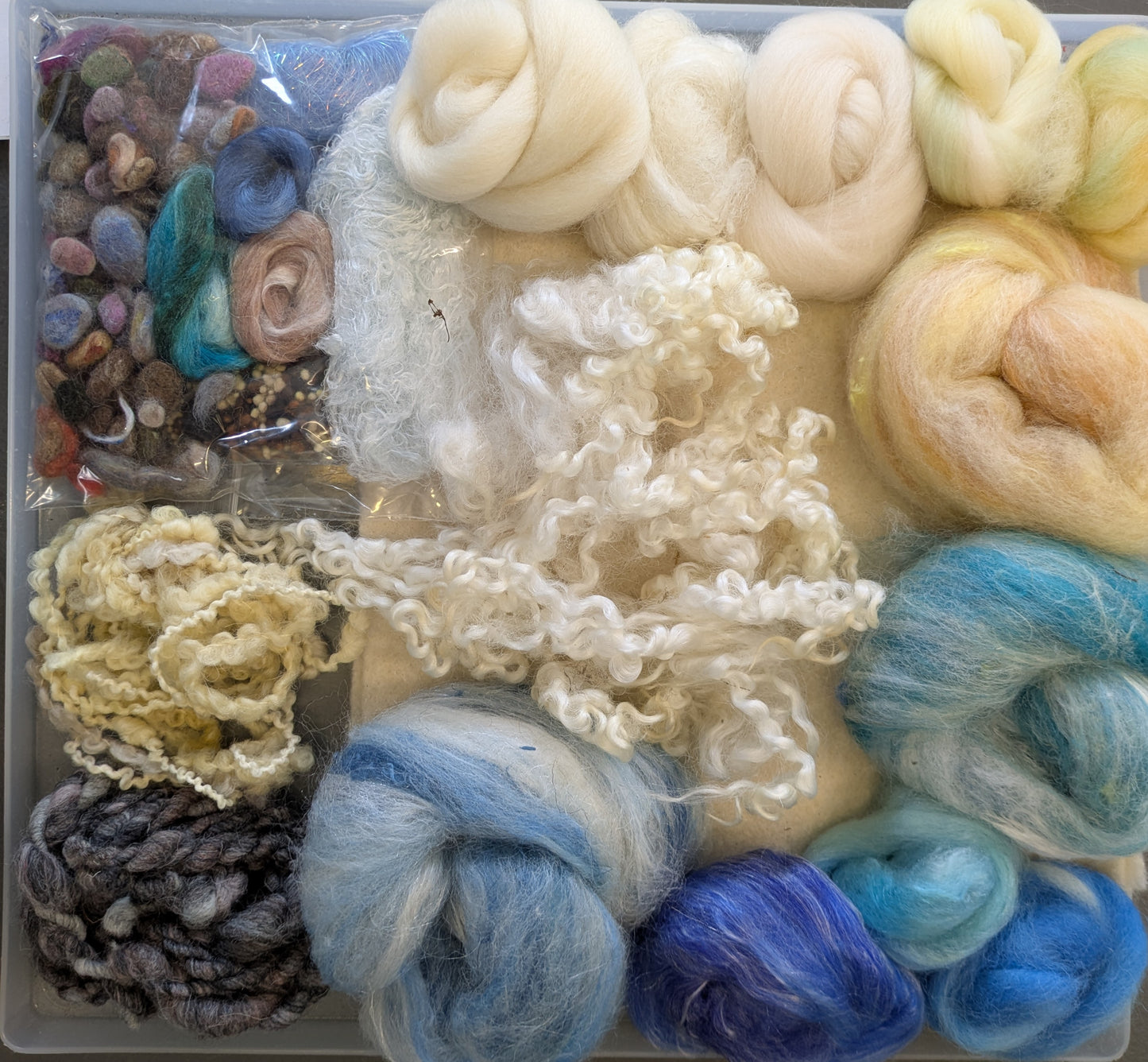 110g luxury wet felt seascape pack with added texture WFSSc