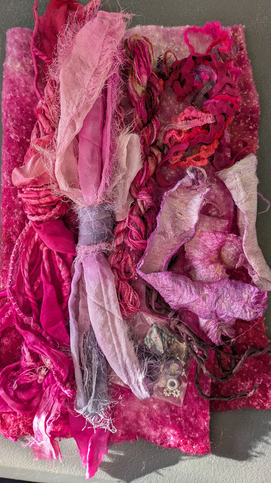 Creativity pack , mixed media textiles CPJan26G