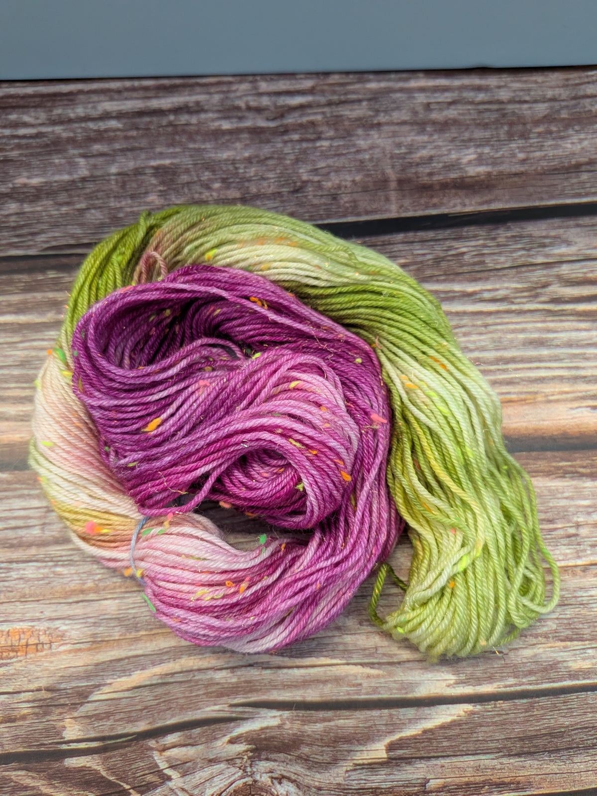 Hand Dyed 4ply Mini Neon Sparkly Skeins