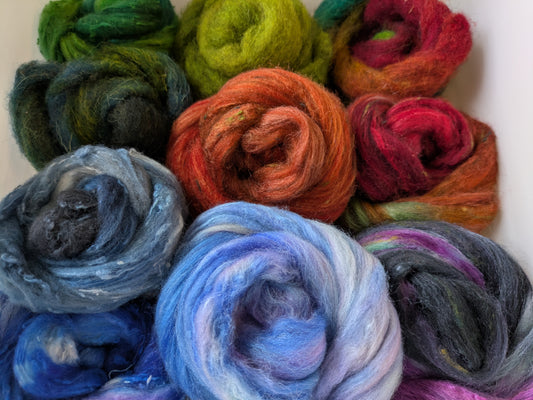 100g Hand dyed wool blends HDWB08