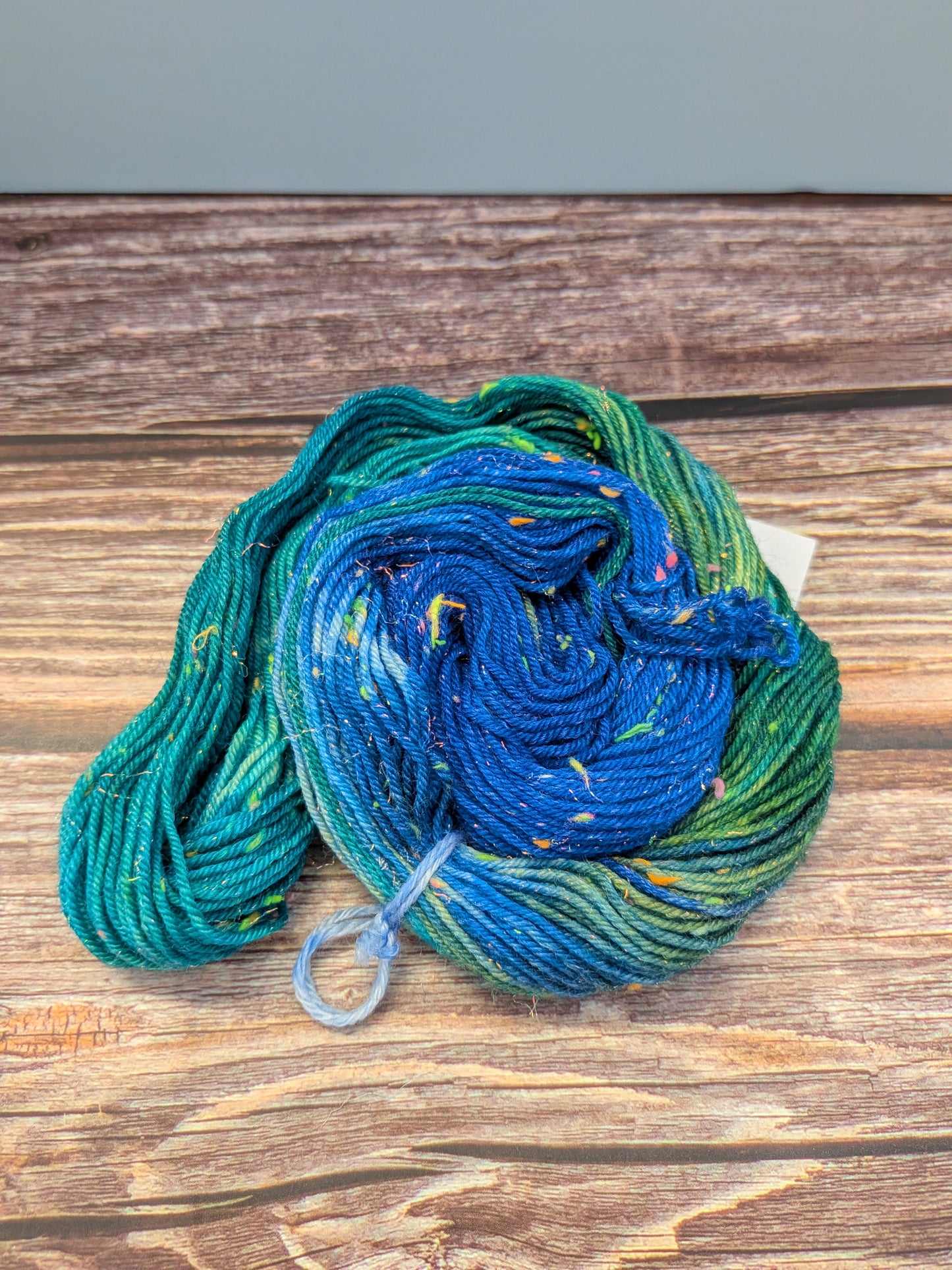 Hand Dyed 4ply Mini Neon Sparkly Skeins