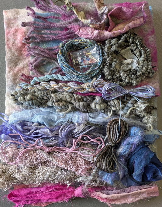 Luxury Creativity pack , mixed media textiles Winter 01