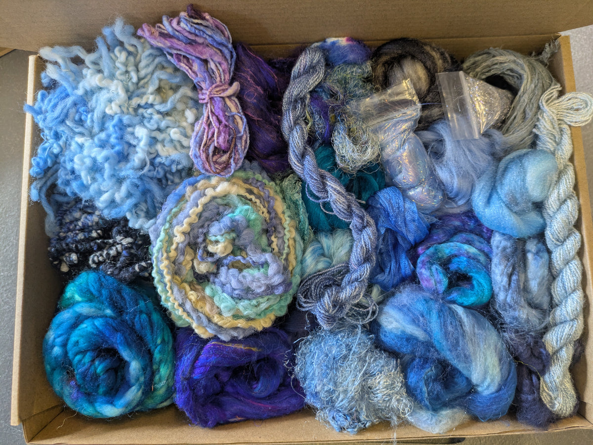 Hand dyed speciality lux texture box -  approx 150g - box06