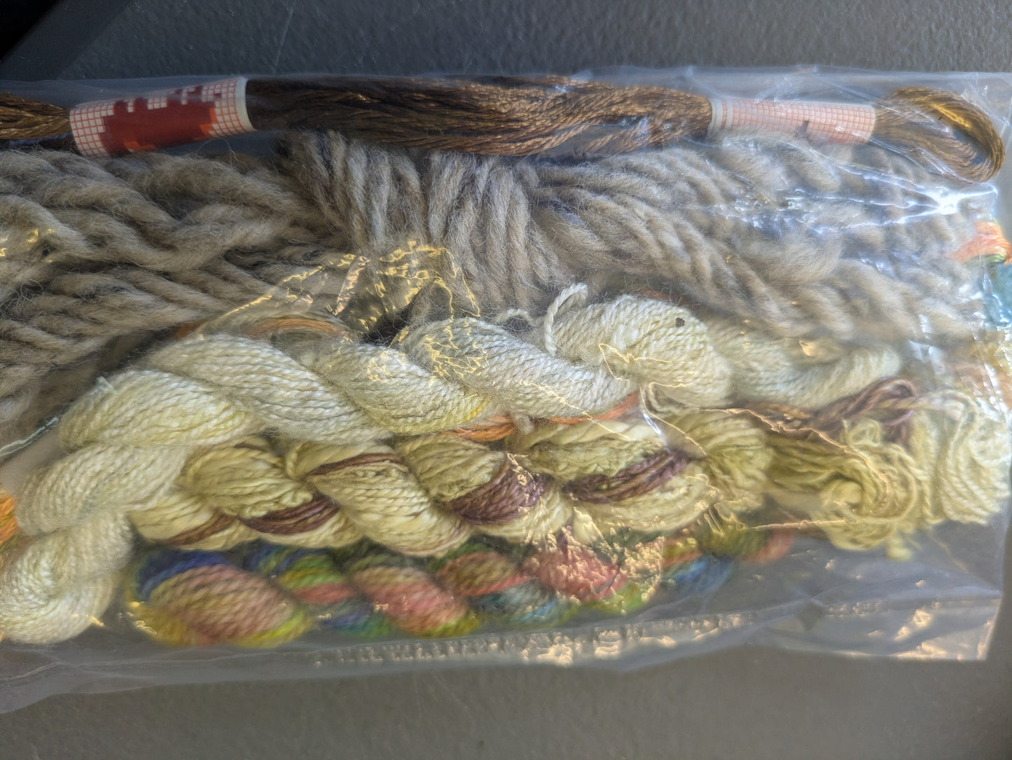 Threads and yarn packs , mix to experiment pack J