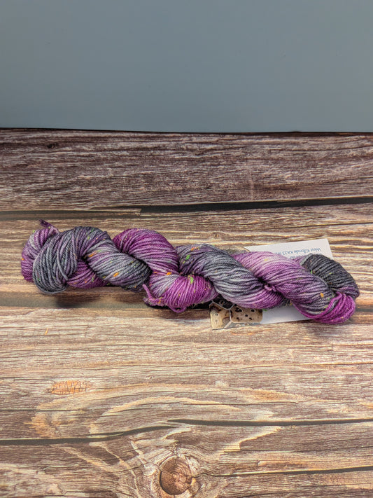 Hand Dyed 4ply Mini Neon Sparkly Skeins