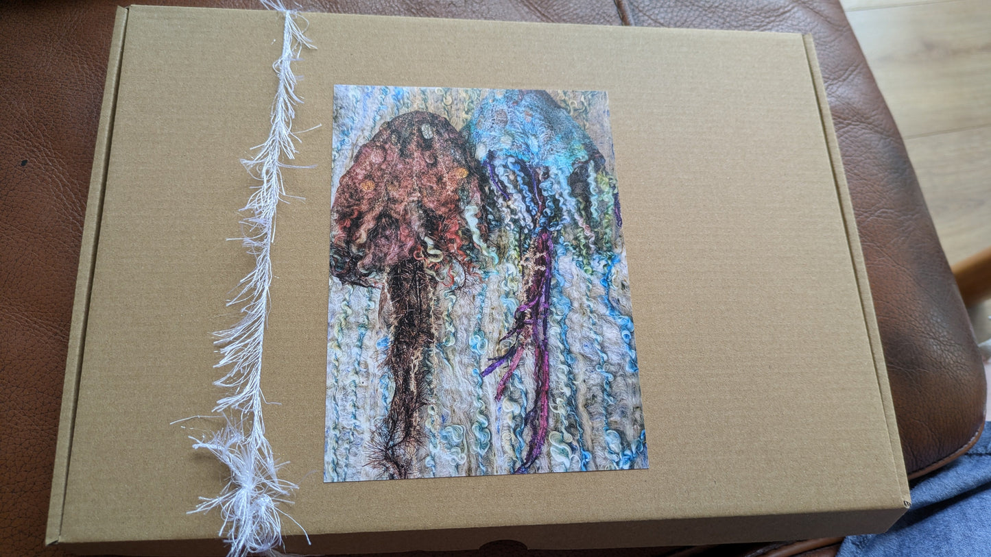 Nuno felt jelly fish kit makes 2 jellyfish J16