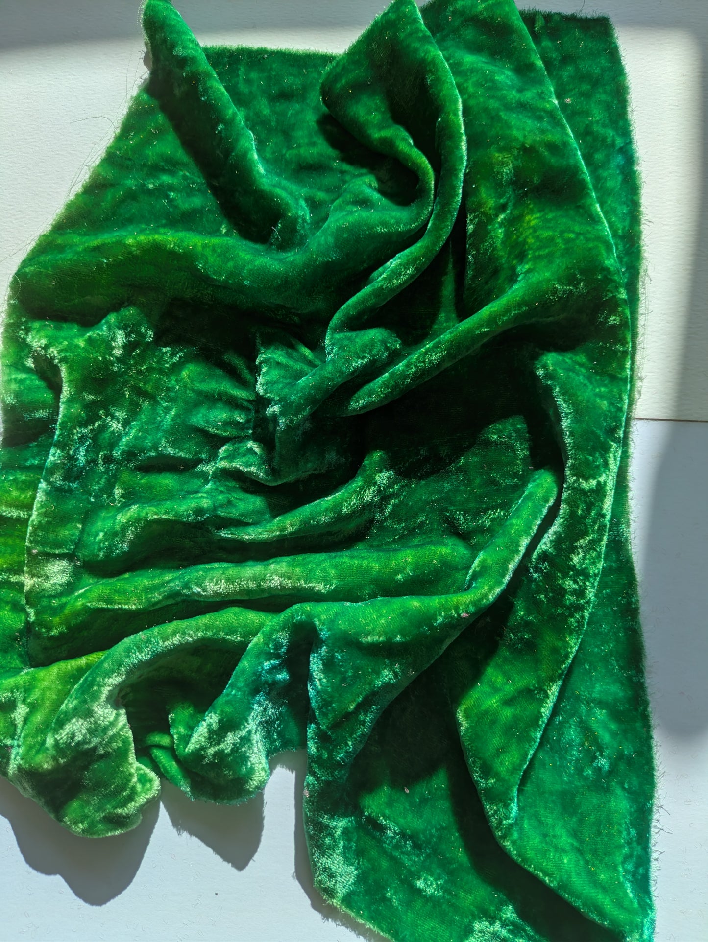 Hand dyed silk velvet fabric HDSV27