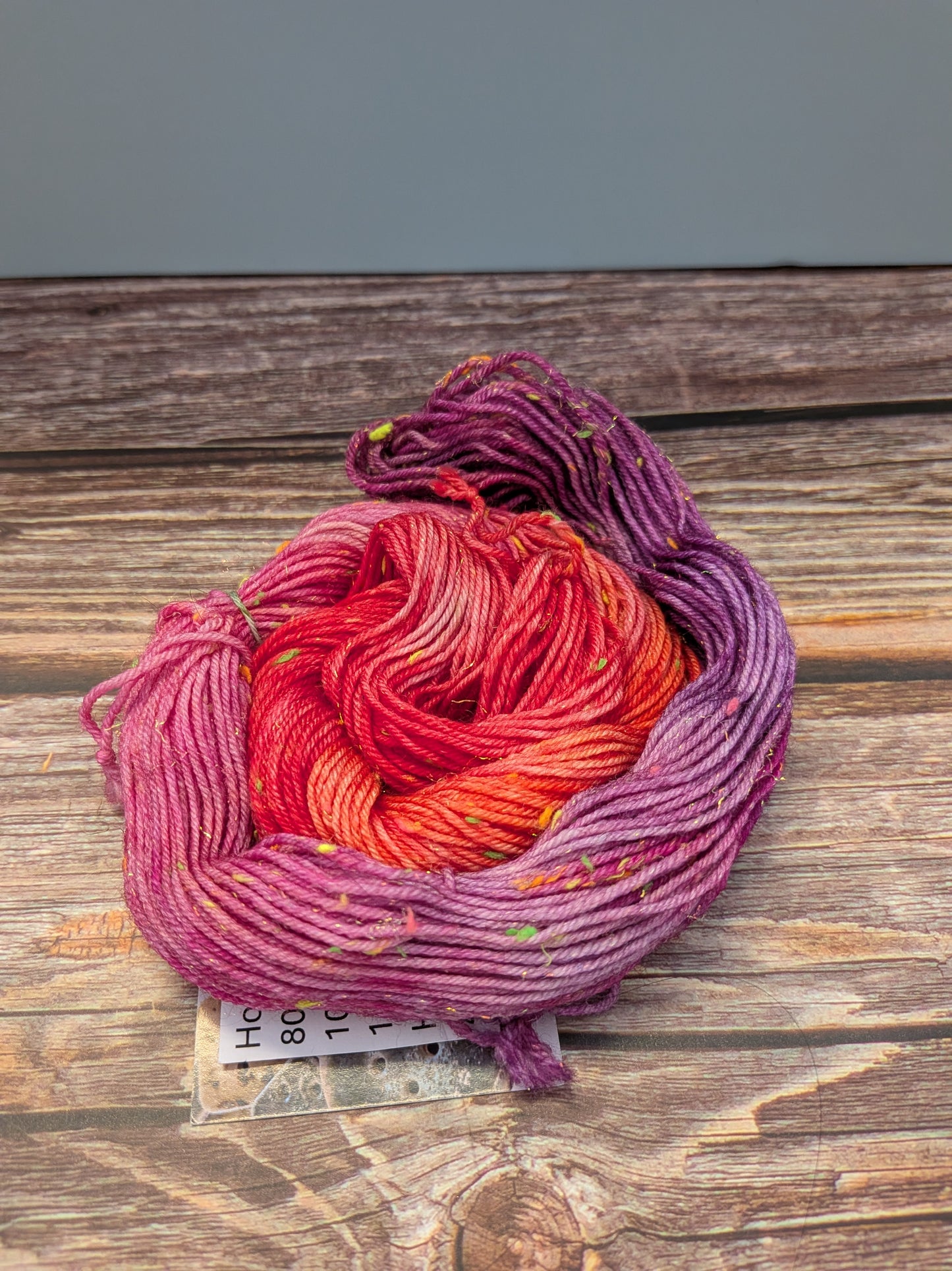 Hand Dyed 4ply Mini Neon Sparkly Skeins