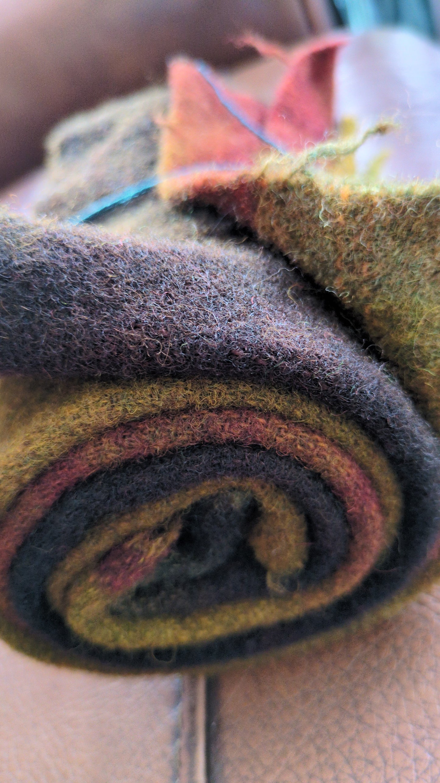 Hand Dyed Scottish wool tweed 3 pieces - creative textiles - HDWT06